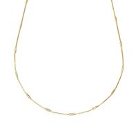 18ct Gold Plated Morse Chain Choker Harfi Gold One Size