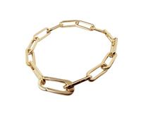 18ct Gold Vermeil Plated Magic Link Charm Bracelet Harfi Gold 7.5 inches