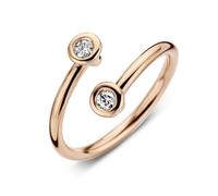 18ct Rose Gold 0.12ct Diamond Cross Over Ring BLC-020