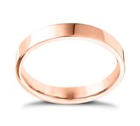 18ct Rose Gold Extra Heavy Flat Court 2mm Ring