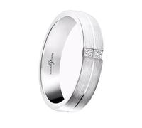 18ct White Gold 0.10ct GSI Diamond 5mm Wedding Band - Z+1