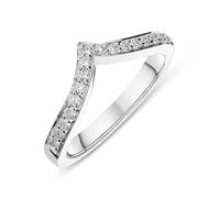 18ct White Gold 0.24ct Diamond Pointed Half Eternity Ring - TITLE White Gold 00152205