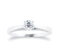 18ct White Gold 0.50 cttw Brilliant Cut Diamond Ring - Ring Size O