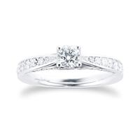 18ct White Gold 0.75 cttw Brilliant Cut Diamond Ring - Ring Size O