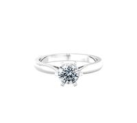 18ct White Gold 0.80ct Diamond Ring - Ring Size S