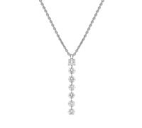 18ct White Gold 1.03ct Diamond Cascading Drop Necklace D 00026747