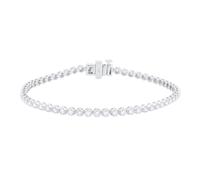 18ct White Gold 1.50cttw Brilliant Cut Diamond Line Bracelet
