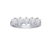 18ct White Gold 1.5ct Diamond 5 Stone Eternity Ring 5.5mm - 18R546-150 Jewelco London White W