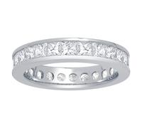 18ct White Gold 3ct Diamond Total Full Eternity Ring