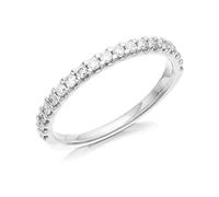 18ct White Gold Diamond Half Eternity Ring - 1/3ct - D0717