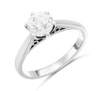18ct White Gold Diamond Solitaire Engagement Ring - 1.4ct - G/I3 - H1434