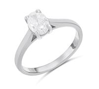 18ct White Gold Diamond Solitaire Engagement Ring - 1ct - F/I1 - H10612