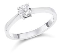 18ct White Gold Diamond Solitaire Engagement Ring - 51pts - H/I1 - H05588