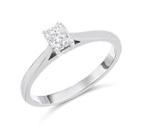 18ct White Gold Diamond Solitaire Engagement Ring - 61pts - G/I1 - H06309