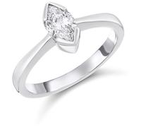 18ct White Gold Diamond Solitaire Engagement Ring - 65pts - E/I2 - H06158