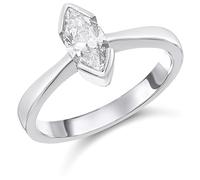 18ct White Gold Diamond Solitaire Engagement Ring - 70pts - G/I2 - H07186