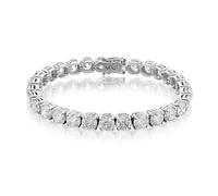 18ct White Gold Diamond Tennis Bracelet - 28.5-30 Carats - D45928