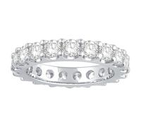 18ct White Gold Full Claw Set Eternity 3ct Diamond Ring