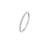 18ct White Gold Gatsby 0.26ct Diamond Wedding Ring - Ring Size M