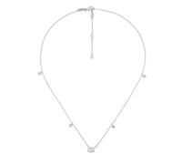 18ct White Gold GG Running Diamond Necklace