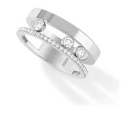 18ct White Gold Move Romane 0.31cttw Diamond Set Ring - Ring Size N