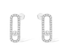 18ct White Gold Move Uno 0.66ct Diamond Stud Earrings