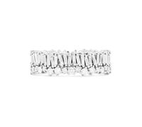 18ct White Gold Short Stack Diamond Eternity Ring - Ring Size L