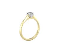 18ct White & Yellow Gold 0.40ct Diamond Ring - Ring Size D