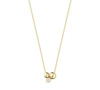18ct Yellow Gold 0.07ct Diamond Moonlight Grapes Pendant Necklace.