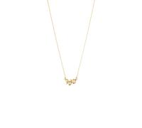 18ct Yellow Gold 0.09ct Diamond Moonlight Grapes Pendant Necklace.