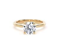 18ct Yellow Gold 1.50cttw Brilliant Cut Lab Grown Diamond Solitaire Engagement Ring - Ring Size J
