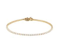 18ct Yellow Gold 2cttw Diamond Tennis Bracelet