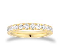 18ct Yellow Gold 3mm 1.00cttw Diamond Wedding Ring - Ring Size J