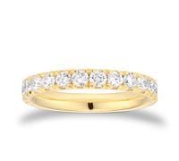 18ct Yellow Gold 3mm 1.00cttw Diamond Wedding Ring - Ring Size N