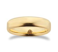 18ct Yellow Gold 5mm Knife Edge Band Ring - Ring Size J