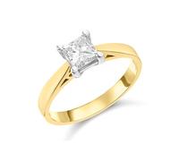 18ct Yellow Gold Diamond Solitaire Engagement Ring - 1.01ct - G/I2 - H10229