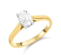 18ct Yellow Gold Diamond Solitaire Engagement Ring - 1.02ct - Certificated - H101763