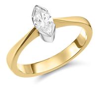 18ct Yellow Gold Diamond Solitaire Engagement Ring - 49pts - E/I2 - H04254