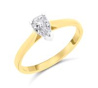 18ct Yellow Gold Diamond Solitaire Engagement Ring - 56pts - L/I1 - H05904