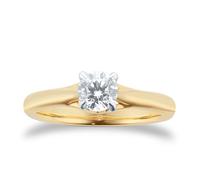 18ct Yellow Gold Ena Harkness 0.50ct Solitaire Engagement Ring - Ring Size N