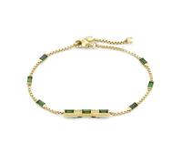 18ct Yellow Gold Green Tourmaline Gucci Link to Love Bracelet