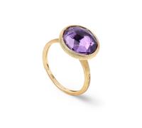 18ct Yellow Gold Jaipur Colour Collection Amethyst Stacking Ring - Ring Size L