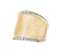 18ct Yellow Gold Lunaria Collection Large Diamond Ring - Ring Size I