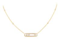 18ct Yellow Gold Move Classique 0.32cttw Diamond Necklace