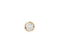 18ct Yellow Gold Signature 0.10ct Diamond Single Stud Earring