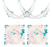 18Feet Christmas Ceiling Decorations, Holographic Silver Foil Garland Hanging Decorations 80s 90s Retro Vintage Ceiling Streamers Swirl Garland Ornaments for Xmas New Year Wedding Party Supplies