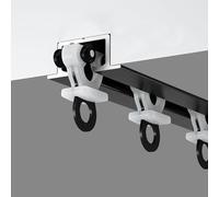 18ft Black Hidden Ceiling Curtain Track - Room Divider Rod for Living Room & Bedroom, Sleek Design, Easy Install Drapery Pole, Perfect for Modern Homes
