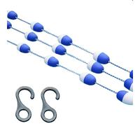 18ft Swimming Pool Lane Divider Rope with Floats Durable Floating Ball Line for Competitive Swimming Pool Accessories for Training & Events