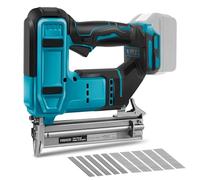 18GA Cordless Brad Nailer Compatible with Makita 18V Battery, 2 in 1 Brushless Nail Gun/Staple Gun with 500 Nails and 500 Staples Battery Powered for Home Improvement DIY Woodworking (No Battery)