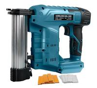 18GA Cordless Brad Nailer Compatible with Makita 18V Battery, 2-in-1 Cordless Nail Staple Gun, Battery Stapler Nailer with 1000 Nails & 1000 Staples for Home Improvement & Woodworking